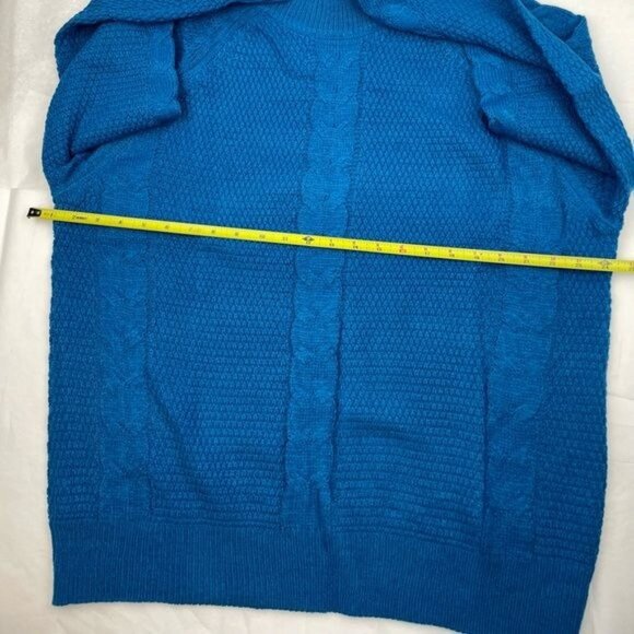 NEW YORK & COMPANY CABLE-KNIT MOCK NECK PULLOVER SWEATER XXL - Picture 4 of 11